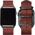 thumbnail image 2 of Vintage Leather Bands Compatible with Apple Watch Band 38mm 40mm 41mm 42mm 44mm 45mm,Genuine Leather Retro Strap Compatible for Men Women iWatch SE Series 7/6/5/4/3/2/1, 2 of 5