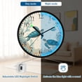 thumbnail image 5 of Voice Activated Clock with Glow Light 12 Inch Large Silent Wall Clock Battery Operated for Home Decor Underwater Scene Featuring, 5 of 8