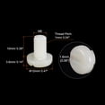 thumbnail image 2 of Unique Bargains Nylon Machine Screws, M6x10mm Slotted Pan Head Fasteners Bolts, White 50Pack, 2 of 4