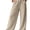 Apricot, variant on ZANKLEY Pants Women Wide Leg Palazzo Summer Flowy Pants Beach Vacation Clothes Elastic Waist Travel Trousers with Pockets