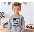 thumbnail image 3 of Bump and Beyond Designs Mr Steal Your Luck Boy St. Patrick's Day Sweatshirt (Natural 7), 3 of 4