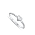 thumbnail image 4 of Puff Heart Love Promise Ring .925 Sterling Silver Band Jewelry Female Male Unisex Size 6, 4 of 4