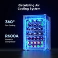 thumbnail image 5 of Simzlife 45 Bottles Wine Cooler Refrigerator,Built-in Wine Fridge with Stainless Steel Glass Door, for Home Bar, Kitchen, or Office, 5 of 11
