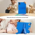 thumbnail image 6 of For Lenovo Tab M11 11 inch 2024 TB330FU Shockproof Soft Silicone Case Lightweight Anti-Slip Kids Friendly Protective Cover with Kickstand For Lenovo Tab M11 (TB-330FU/330XU) 11 inch - Blue, 6 of 6