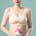 thumbnail image 6 of NIEWTR Women's Front Closure Everyday Bra Post Surgery Compression Bra Comfort Wireless Seamless Push Up Bra Full Coverage Back Smoothing No Underwire Bralettes(Beige,36), 6 of 9