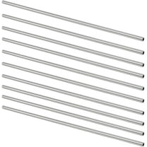 10Pcs 12 Inch 304 Stainless Steel Hollow Tube 6mm OD Round Metal Pipe Industrial Straight Tube Metal Straight Pipe for DIY Industry Home Decoration- 4mm Inner Diameter Silver