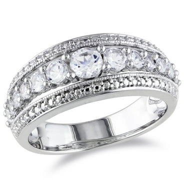 Everly Women's Created Sapphire Sterling Silver Ring