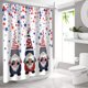 thumbnail image 4 of Cortina de Ducha Del Día de La Independencia | Cortina de Baño Impermeable de 180 X 180 Cm | Separación Entre Seco y Húmedo | Ojales Resistentes a La Oxidación | Decoración Festiva Del 4 de Julio | M, 4 of 6