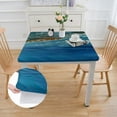 thumbnail image 2 of Acheng Surfboard Ocean Wave Square Fitted Table Cloths 100% Polyester Fiber 46*46, 2 of 8