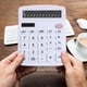 thumbnail image 2 of Calculadora electrónica Pisexur para hombres, calculadora básica de escritorio de 12 dígitos, doble potencia, con gran pantalla LCD, electrónica para niños, organizador de electrónica., 2 of 4