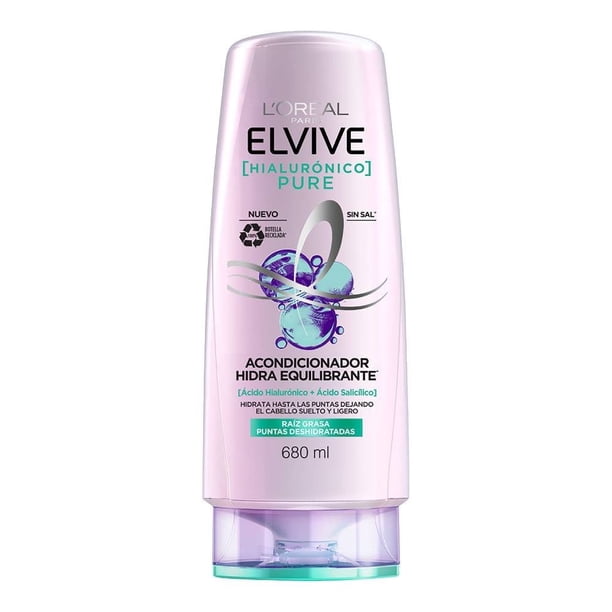 Acondicionador L'Oréal Elvive hialurónico pure 680 ml