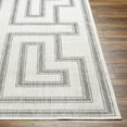 thumbnail image 4 of Mark&Day Outdoor Rugs, 3x7 Sylvia Global Indoor/Outdoor Ivory/Dark Gray Runner Area Rug, Non Shedding Ivory Grey Carpet for Patio, Porch, Deck, Bedroom, Living Room or Kitchen (2'7" x 7'3" Runner), 4 of 4
