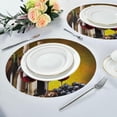 thumbnail image 5 of GZHJMY Wine Glasses Round Placemats Set of 4, Non-Slip Heat Resistant Washable Table Mats for Kitchen, Dining Room, Party Decor, 5 of 6