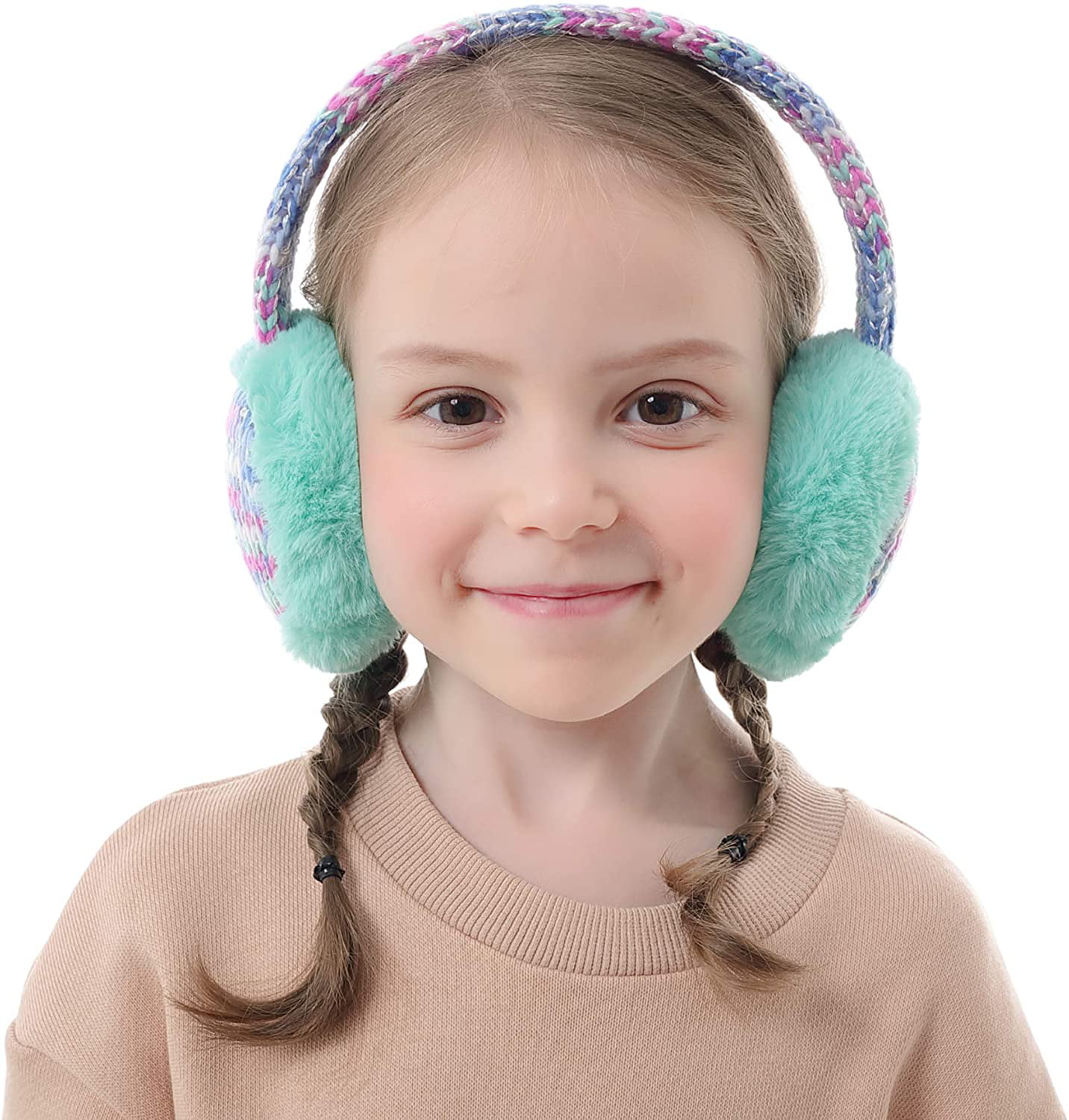 Flammi Kids Winter Earmuffs Warm Faux Fur Ear Warmers for Boys Girls 