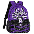 thumbnail image 2 of Jiaoprinted Personalized Cheerleader Backpack Custom Cheer Day Pack with Name Customized Sports Gym Bag for Cheer Team Purple Glitter, 2 of 7