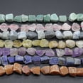 thumbnail image 3 of 15-20mm Natural Rough Raw Stone Loose Beads Crystal Nugget Mineral Gemstone DIY, 3 of 6