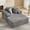 Gray, variant on Garvee 48.8'' Chaise Lounge Chair Indoor, Corduroy Sofa Bed, Boneless Lounge Chair, Oversized Sleeper Sofa,Corduroy Cloud Couch Reading Chair for Living Room and Home Office No Assembly