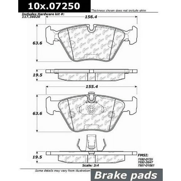 Centric Parts - Ceramic Pads