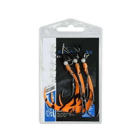 Cuttlefish Jigs Head Fishing Hook 3pcs Jigs Baits Soft Squid Skirt Hook Glow Metal Jigging Lure