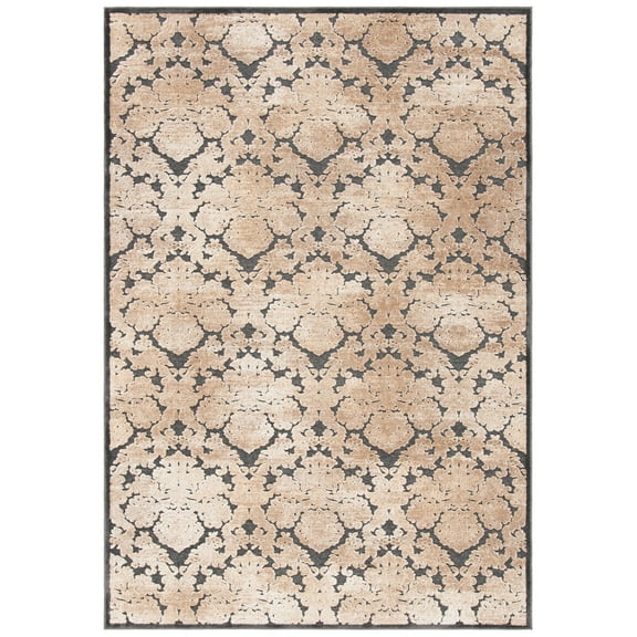 SAFAVIEH Paradise Nancy Damask Area Rug, Soft Anthracite, 5'3" x 7'6"
