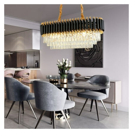 

ChicCrest Modern K9 Crystal Chandelier Ceiling Lighting Hanging Lamp Pendant Light Fixture