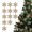Gold, variant on YUTK 12PCS Christmas Creatives Colorful Snowflakes Christmas Tree Decoration Pendants Desktop Atmospheres Decorations Red,Free Size