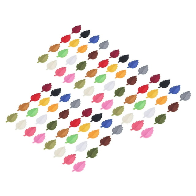 80 Uds. Parche de hojas de dibujos animados, aspecto hermoso colorido, irrompible, sin decoloración, juego de parches para planchar en ropa