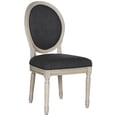 thumbnail image 4 of SAFAVIEH Holloway 19''H French Brasserie Linen Oval Side Chair Charcoal / Grey, 4 of 8