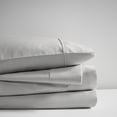 thumbnail image 3 of Beautyrest 400 Thread Count Wrinkle Resistant Cotton Sateen 4 Piece Gray Sheet Set, King, 3 of 8