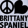 thumbnail image 2 of CafePress - Peace Love Brittany - Cute Infant Baby Football Bodysuit, 2 of 3