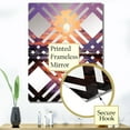 thumbnail image 3 of Designart "Sunset Embrace in Yellow and Purple Oceans II" Coastal Sunset Oversized Wall Mirror - Coastal Landscapes Bathroom Wall Mirror Decor - Multiple Color Options, 3 of 6