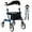 Silver Core Wheel 1006a, variant on Yeshouse Lightweight Aluminum 2-in-1 Rollator Walker & Transport Chair, Dual Brake System, Removable Storage Bag