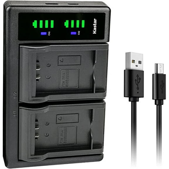 Kastar CGA-S006 LTD2 USB Battery Charger Replacement for Panasonic Lumix DMC-FZ18K, Lumix DMC-FZ18S, Lumix DMC-FZ28, Lumix DMC-FZ28GK, Lumix DMC-FZ28K, Lumix DMC-FZ28S, Lumix DMC-FZ28EFK
