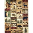thumbnail image 4 of CABIN-908 HR Cabin Nature and Animals Area Rug Lodge - 75 x 105, 4 of 5