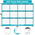 thumbnail image 5 of AWANFI 2027 Dry Erase Calendar for Wall - 36" x 24", Erasable & Reusable Laminated Monthly Calender with Ample Space Great for Office, Classroom, Home, 5 of 7
