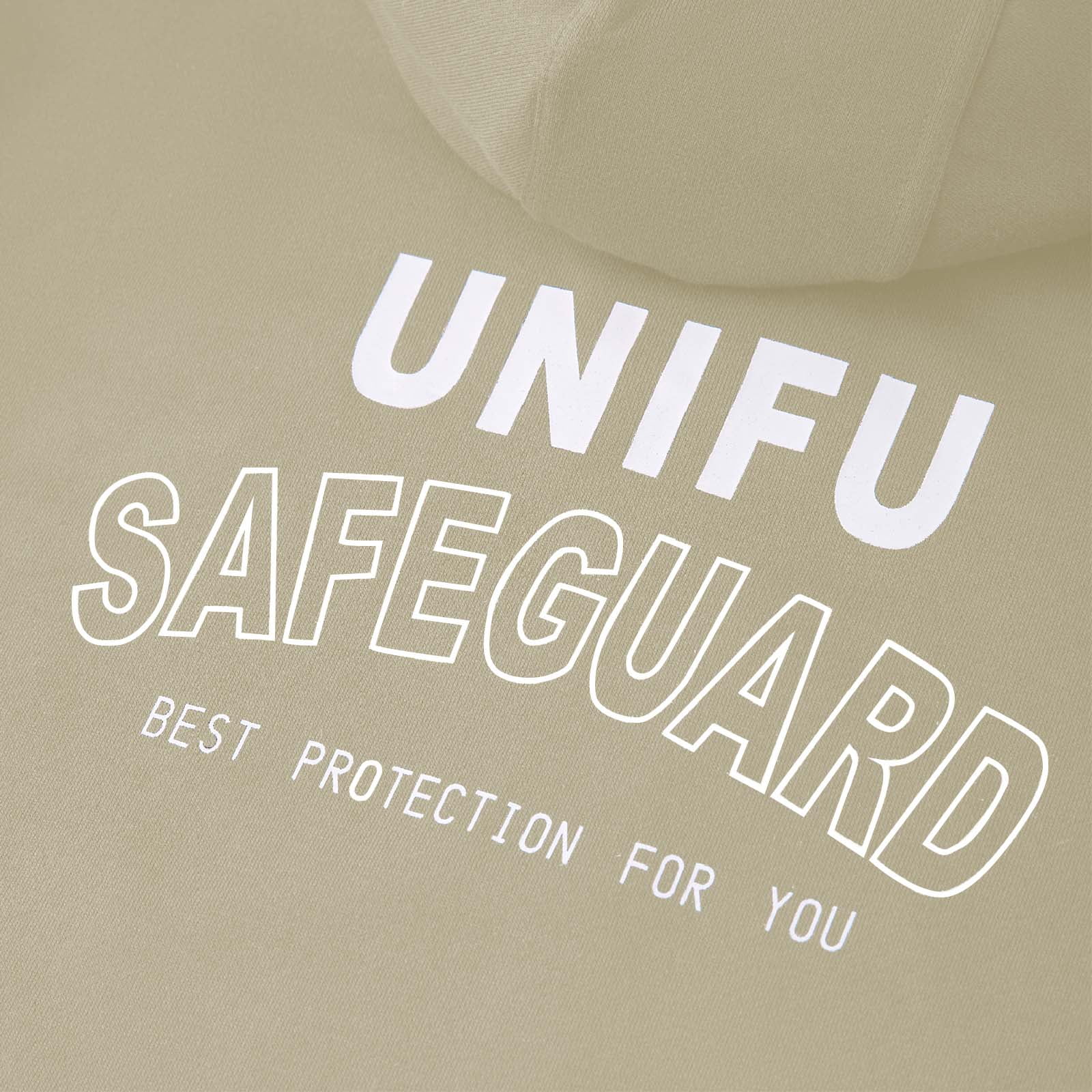 UNIFU FR Hooded Pullover Shirts Flame Resistant 12OZ Heavyweight Men’s 100% C Long Sleeve Welding Sweatshirt NFPA2112/CAT2