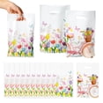 thumbnail image 2 of 2ooya Floral Theme Party Favor Bag with Die Cut Handle, Waterproof Gift Bag for Birthday Wedding,50Counts, 2 of 6
