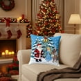 thumbnail image 6 of chaungfeng Christmas Decorations, Santa Claus Print Christmas Pillow Covers 18" x 18", with 8 Cute Patterns, Throw Pillow Covers for Home Christmas Decor, Soft Linen Material, 6 of 6