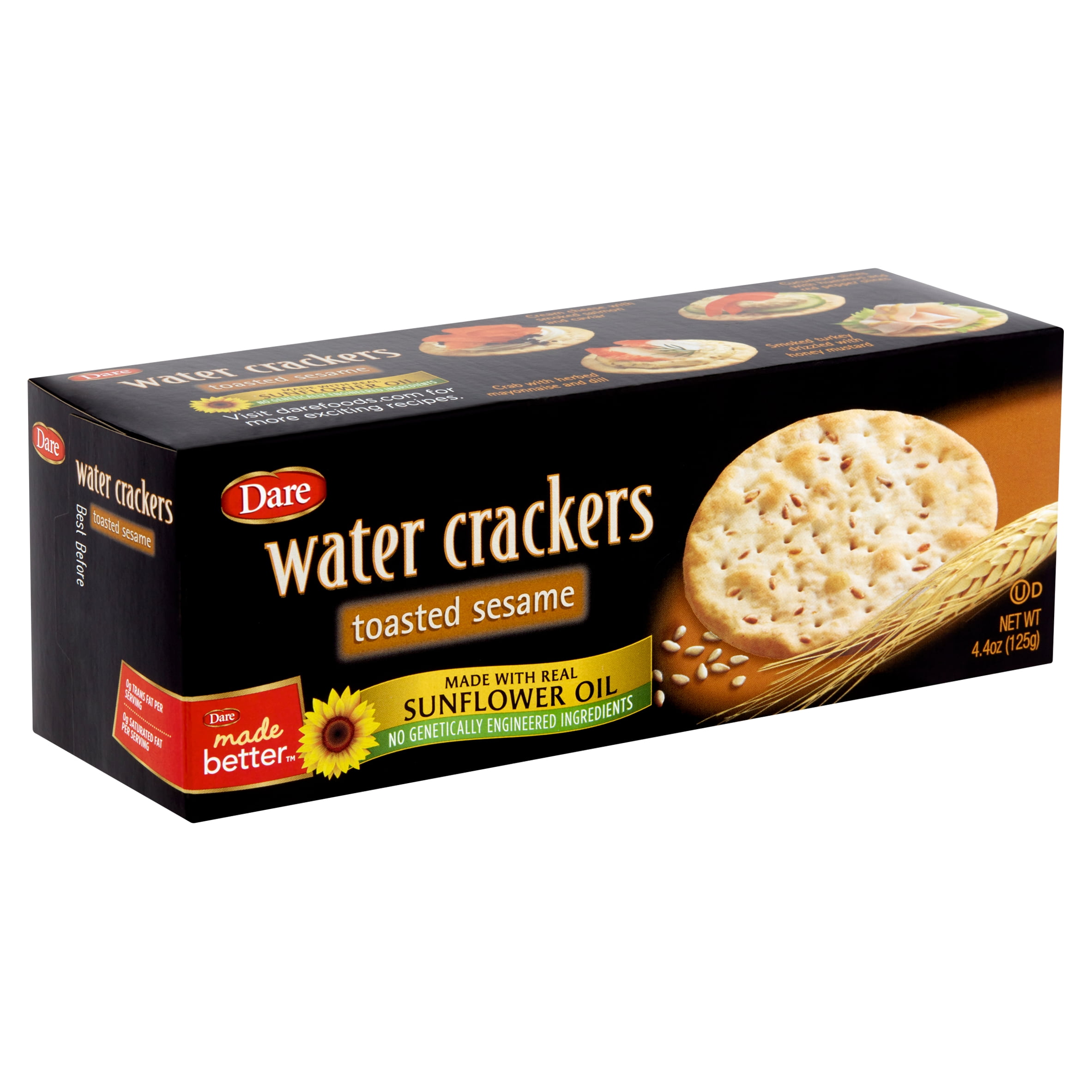 Dare Toasted Sesame Water Crackers, 4.4 oz