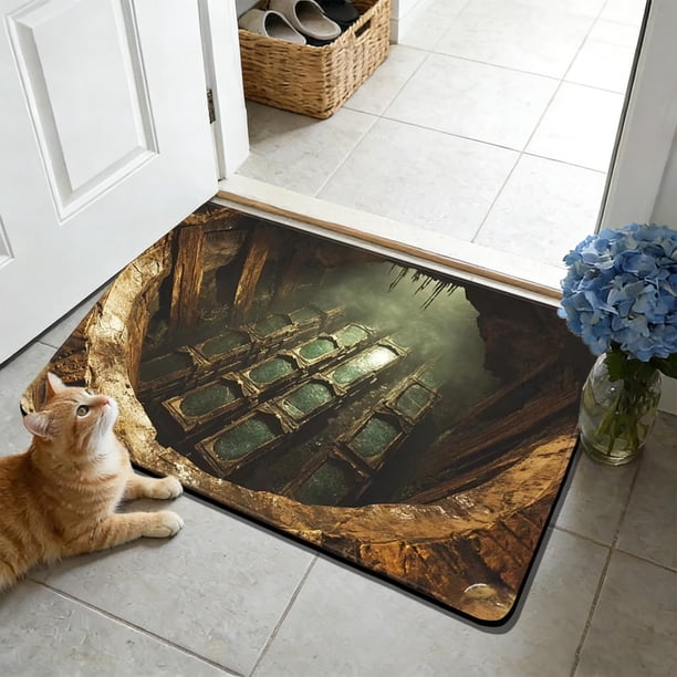 Felpudo de entrada | Alfombra de baño | Alfombra antideslizante y absorbente para el hogar | Alfombra resistente a la suciedad | Alfombra doméstica de 40x60 cm para baño, cocina y entrada