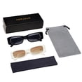 thumbnail image 4 of Gafas de sol Allarallvr Rectangle para mujer 90s Retro Trendy Y2K, 4 of 5