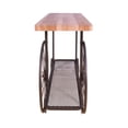 thumbnail image 2 of ACME Francie Rectangular Wooden Console Table with Shelf in Oak and Antique Gray, 2 of 9