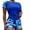 ZA Blue, variant on Womens 2 Piece Swimsuits Rash Guard Short Sleeve Swim Shirt with Boyshort Bottom Black Bathing Suits for Women L