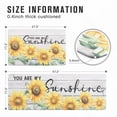 thumbnail image 2 of WannaToo Kitchen Mats 2Pcs, Anti Fatigue Kitchen Rugs and Mats, Non-slip Cushioned Floor Comfort Mat for Kitchen, Doorway, Sink, Laundry, 17"x27"+17"x47",Sunflowers, 2 of 8