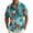 B, variant on Men's Hawaiian Printed Short Sleeve Shirts Tropical Floral Button Down Aloha Holiday Shirt Vacation Casual Beach Clothings