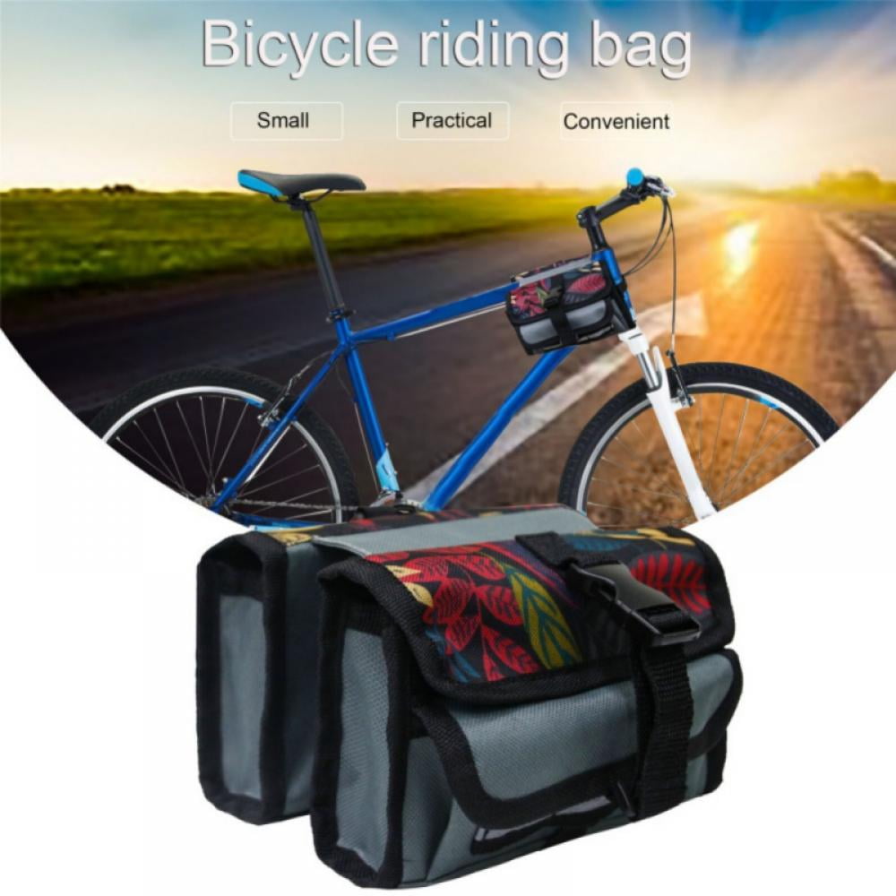 Bicycle Cycling Mountain Bike Frame Front Tube Small Pannier Pouch Saddle Bag RV 
