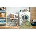thumbnail image 2 of Ahgly Company Machine Washable Indoor Rectangle Abstract Khaki Green Area Rugs, 4' x 6', 2 of 7