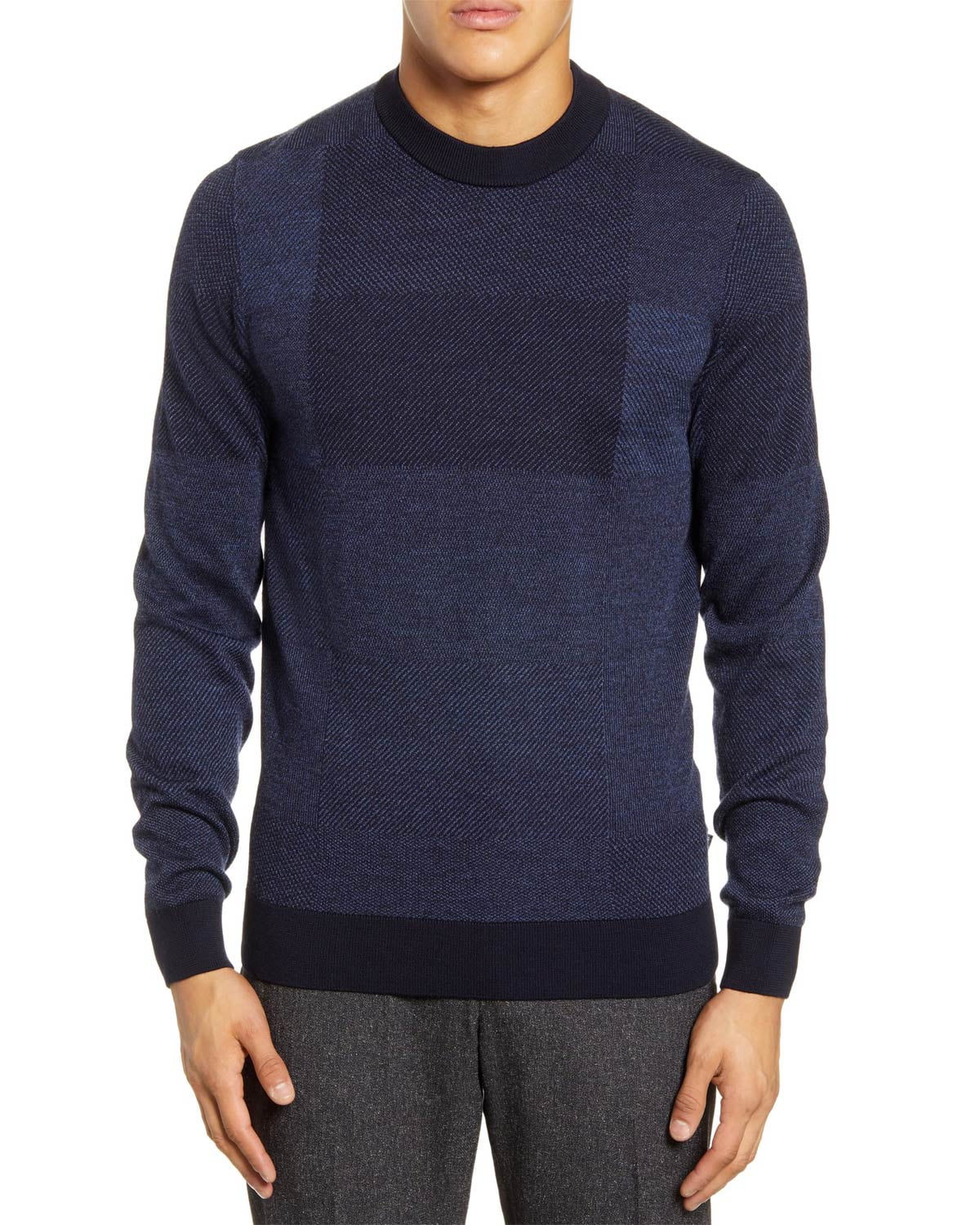 Hugo Boss BOSS Hugo Boss Mens Bilivio Slim Fit Wool Sweater XLarge