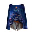 thumbnail image 4 of Christmas Sweaters for Women Knit Casual Round Neck Long Sleeve Loose Comfy Xmas Graphic Fashion Holiday Pullover Tops (XL, Multicolor), 4 of 5