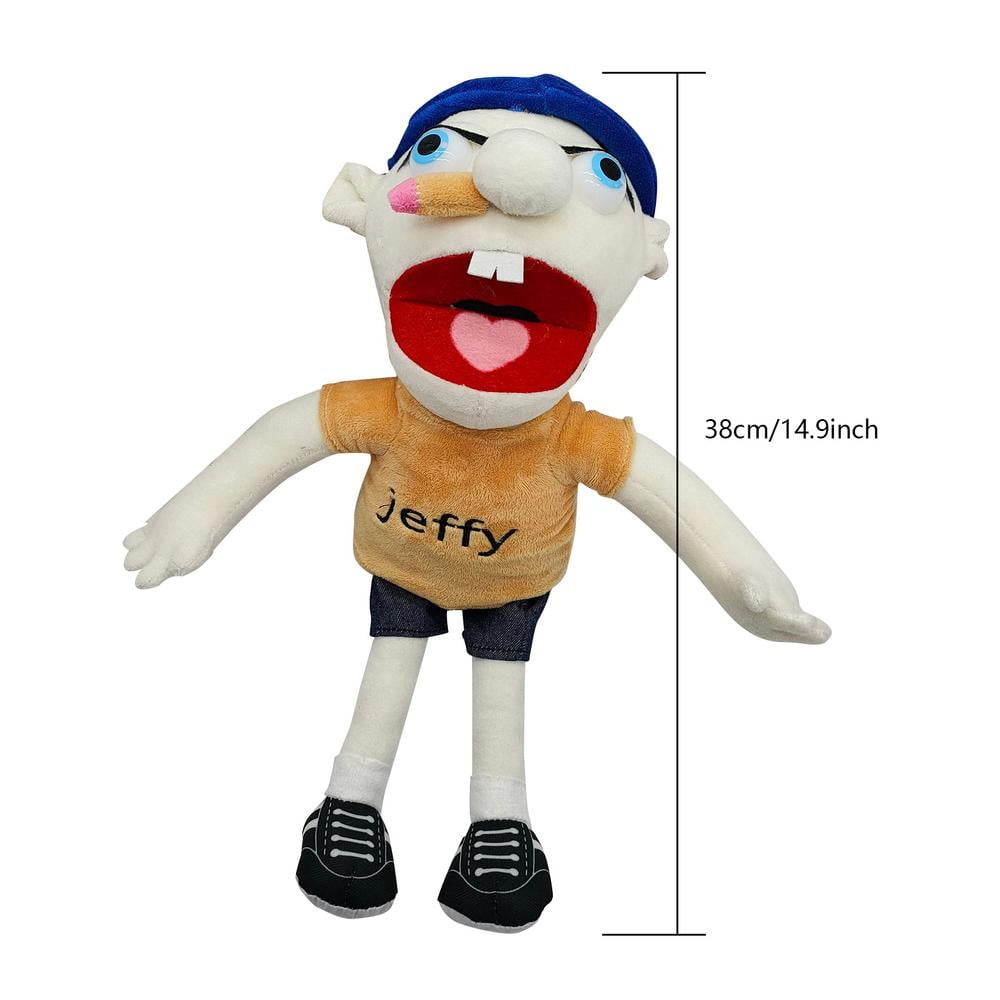 Jeff Jeff Hardy Figure Hand Puppet Marioneta De Peluche De Mano Jeffy, Peluche Cosplay Jeffy Juego De Marionetas De Mano Con Sombrero Jeffy Kagetolytai